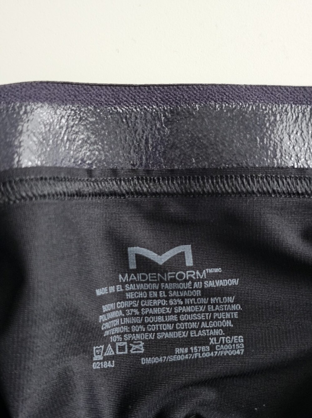 Maidenform Skin Spa XL Extra Firm High Waist Mid Thigh Shaping Shorts Black - Picture 5 of 8